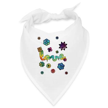 LOVE - Bandana - Weiß - Vorne