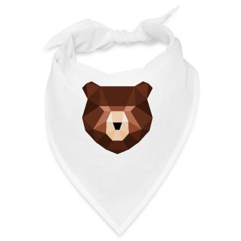 Der Bär - Bandana - Weiß - Vorne