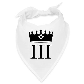 King Charles III - Bandana - Weiß - Vorne