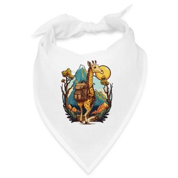 Giraffen-Trekker - Bandana - Weiß - Vorne