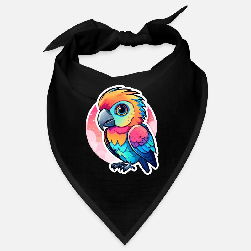 Papagei Vogel Illustration Bandana