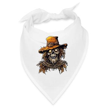 Vogelscheuche / Erntehelfer / Maisfeld / Feld - Bandana - Weiß - Vorne