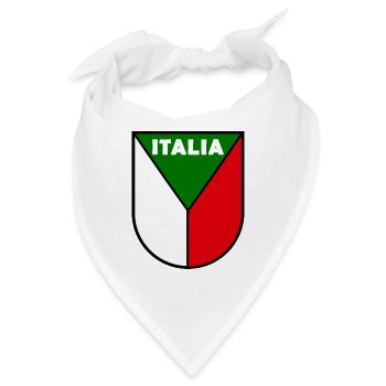 Italien Wappen - Bandana - Weiß - Vorne