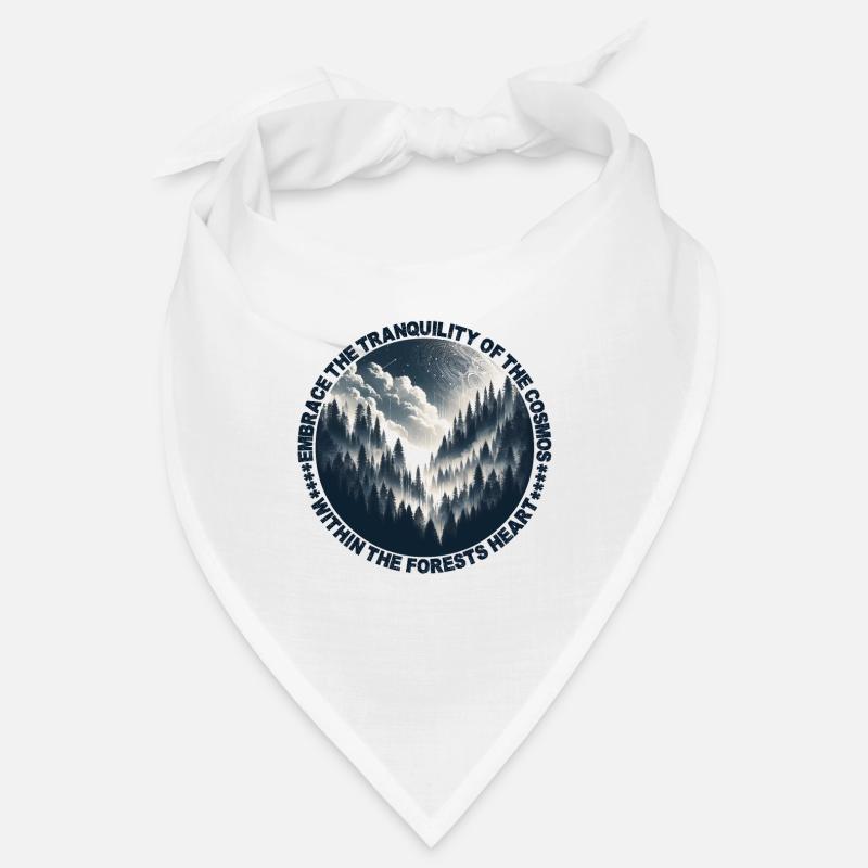 Mystic Forest Nightscape: A Celestial Symphony Bandana