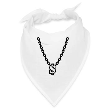 Halskette - Bandana - Weiß - Vorne