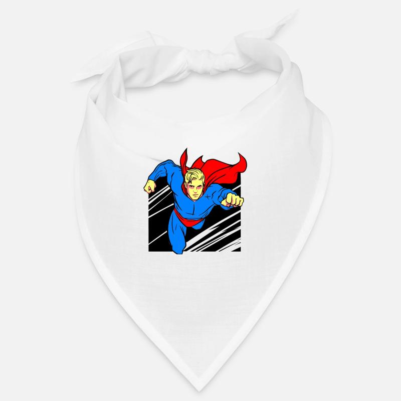 Superheld - Bandana - Weiß