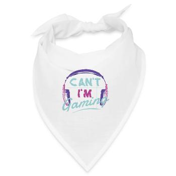 Ich kann nicht, muss zocken - Gamer - Headset - Bandana - Weiß - Vorne