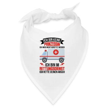 Rettungsdienst Geschenk Notarzt Medizin - Bandana - Weiß - Vorne