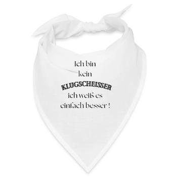 Klug transformed - Bandana - Weiß - Vorne