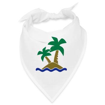 Insel - Bandana - Weiß - Vorne