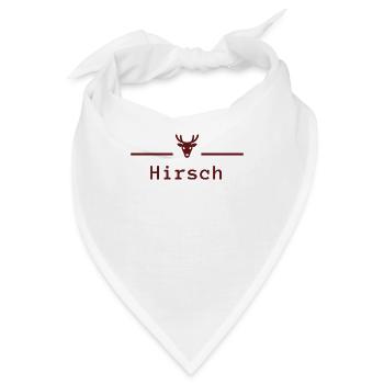 Hirsch - Bandana - Weiß - Vorne