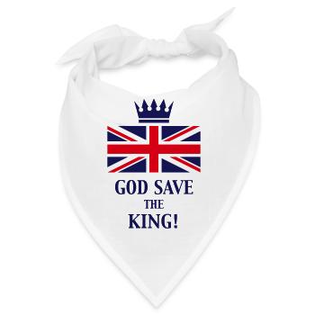 God Save The King! (England, Great Britain, Navy) - Bandana - Weiß - Vorne