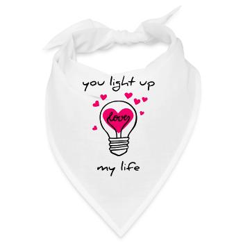 you light up my life - Bandana - Weiß - Vorne