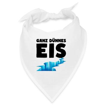 Ganz dünnes Eis Humor Sehr dünnes Eis - Bandana - Weiß - Vorne