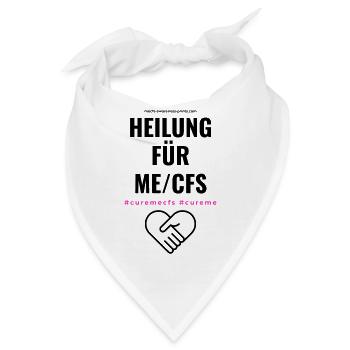 HEILUNG FÜR ME/CFS I - pink 💕 - Bandana - Weiß - Vorne