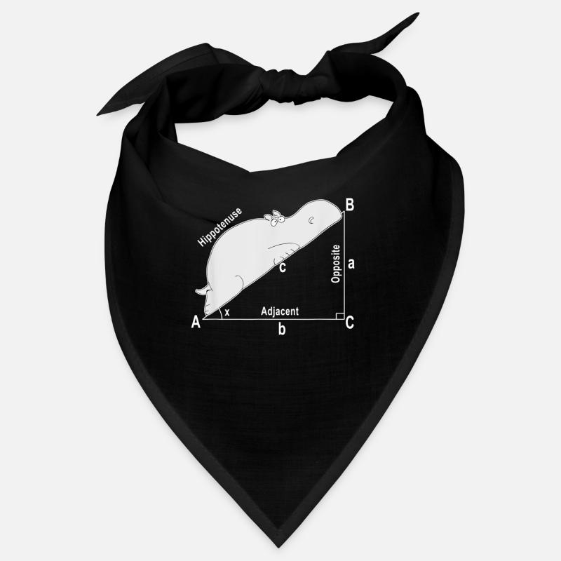 Hippo Math Analytical Funny Sarcasm Humor Teacher Bandana
