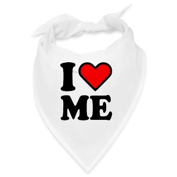I love me - Bandana - Weiß - Vorne