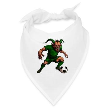 Teufel Fussball - Bandana - Weiß - Vorne