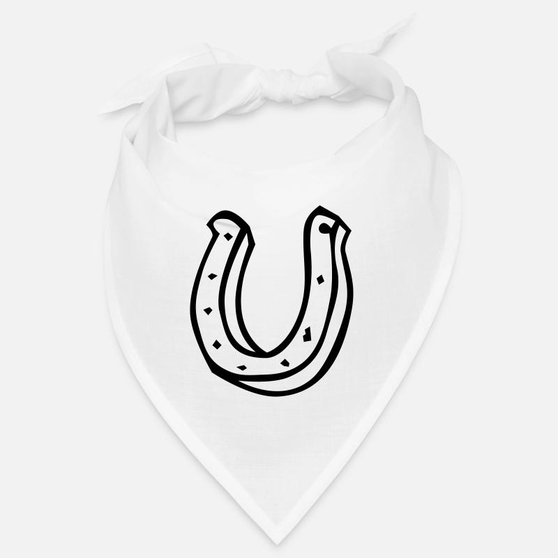 Horseshoe Horseshoe fer à cheval lucky charm Bandana
