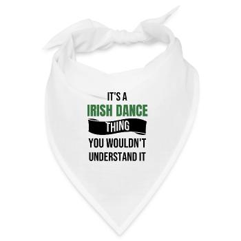 Irischer Tänzer | Irish Dancing St. Patrick's Day - Bandana - Weiß - Vorne