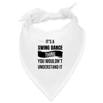 Swing Dance Geschenk Jitterbug Swing Tänzer - Bandana - Weiß - Vorne