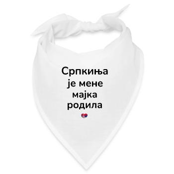 Srbija Serbien Stolzer Serbe | Serbische Mutter - Bandana - Weiß - Vorne