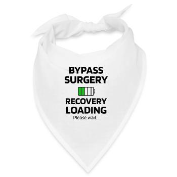 Bypass Operation Genesungsgeschenk Herz Operation - Bandana - Weiß - Vorne
