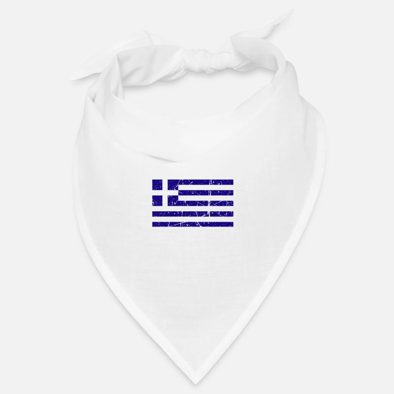 Cadeaux Pour Grecs Hellas Grèce Grec - Bandana - blanc