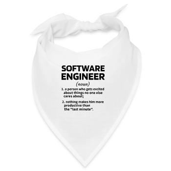 Softwareingenieur Software Engineer Techniker - Bandana - Weiß - Vorne