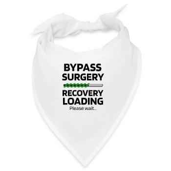 Bypass Operation Genesungsgeschenk Herz Operation - Bandana - Weiß - Vorne