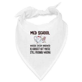 Medizinstudent Zukünftiger Doktor Medizinstudium - Bandana - Weiß - Vorne