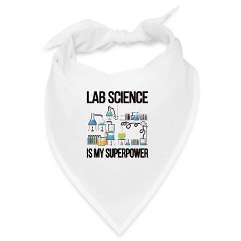 Labortechniker Medizintechniker Laborant Lab Tech - Bandana - Weiß - Vorne
