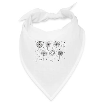 Löwenzahn Liebhaberin Taraxacum Löwenzahn Blume - Bandana - Weiß - Vorne