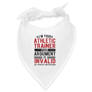 Sportmediziner Zertifizierter Athletiktrainer ATC - Bandana - Weiß - Vorne