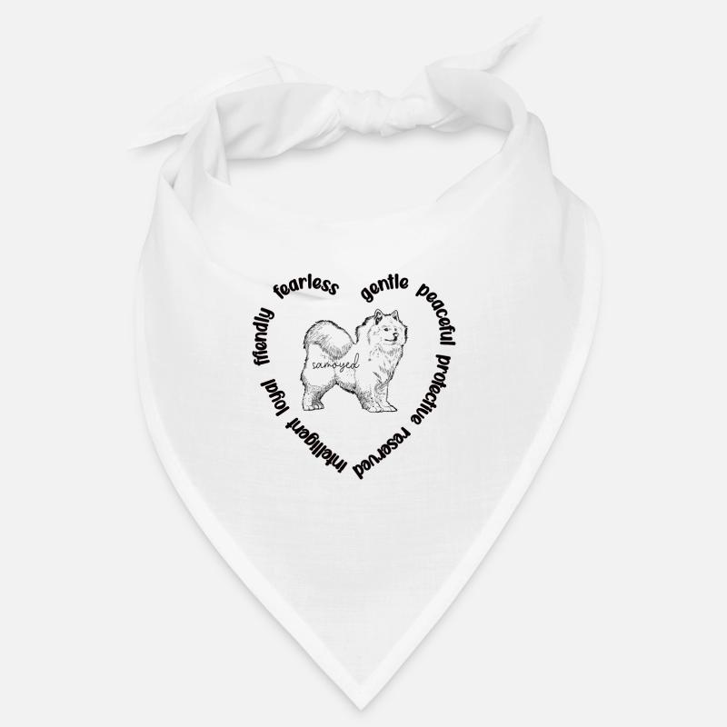 Samojede amant propriétaire de chien Samojede maman Bandana