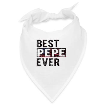 Bester Pepe Opa Vatertag Pepe Großvater Papa - Bandana - Weiß - Vorne