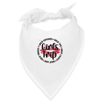Mädelsurlaub Mädelstrip Urlaub Mädels-Wochenende - Bandana - Weiß - Vorne