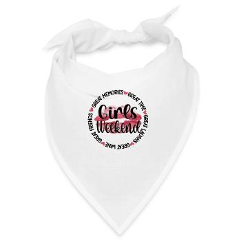 Mädelswochenende Kurztrip Mädchen-Wochenende - Bandana - Weiß - Vorne