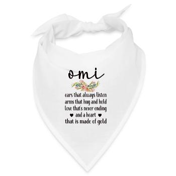 Beste Omi Oma Muttertag Geschenk Omi Großmutter - Bandana - Weiß - Vorne