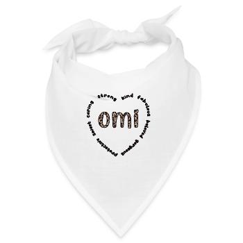 Omi Oma Muttertag Geschenk Omi Großmutter Süß - Bandana - Weiß - Vorne
