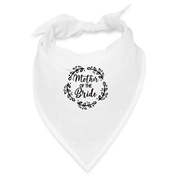 Mutter Der Braut Brautparty Hochzeit Braut Mama - Bandana - Weiß - Vorne