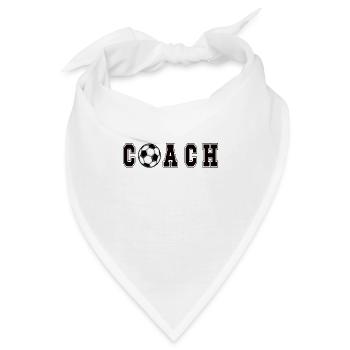 Fußballtrainer Fußball Coach Fußballtraining - Bandana - Weiß - Vorne
