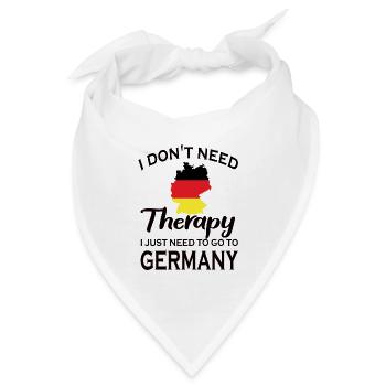 Deutscher Deutschland Herkunft Deutsche Flagge - Bandana - Weiß - Vorne