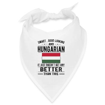 Stolzer Ungar Ungarn Flagge Ungarische Herkunft - Bandana - Weiß - Vorne