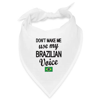 Brasilianer Brasilien Brasilianische Wurzeln - Bandana - Weiß - Vorne