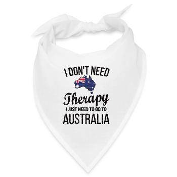Stolzer Australier Flagge Australien Herkunft - Bandana - Weiß - Vorne