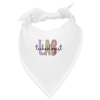 Labortechniker Medizintechniker Laborant Lab Tech - Bandana - Weiß - Vorne