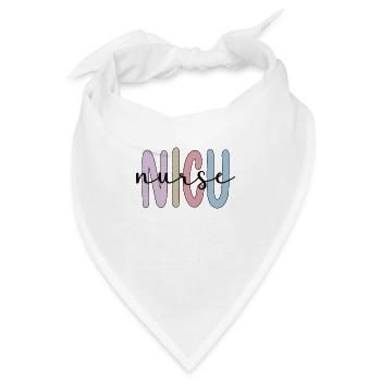 NICU Neonatologische Intensiv-Krankenschwester - Bandana - Weiß - Vorne