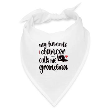 Tanz Oma Von Tänzerin Großmutter Tänzerin Oma - Bandana - Weiß - Vorne