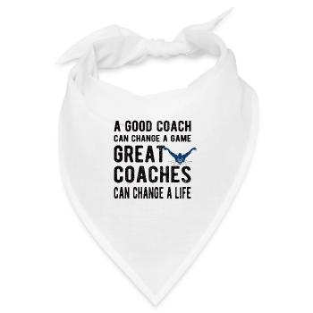 Schwimmtrainer Trainer Von Schwimmer Schwimmcoach - Bandana - Weiß - Vorne